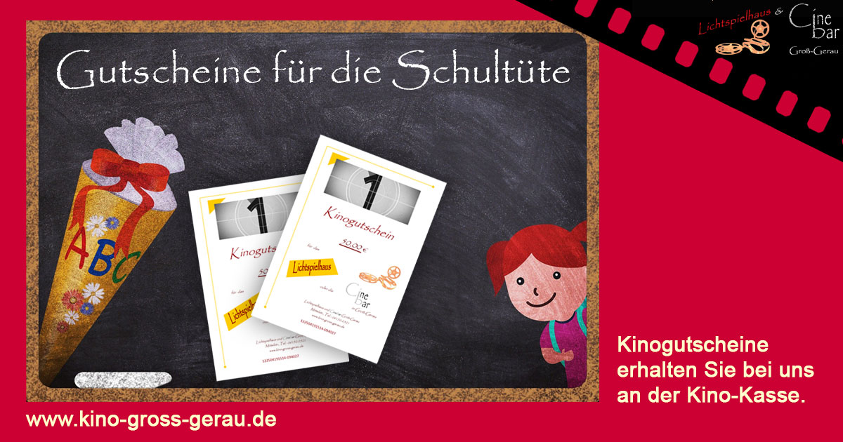 Kino-Gutscheine zum Schulanfang